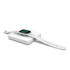 Belkin - BoostCharge Pro Portable Fast Charger For Apple Watch -Computer Peripherals WIZ015 WHT BoostChargePro PortableFastCharge ForAppleWatch Hero PuckDownWDevice WEB