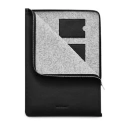 Woolnut – Leather Folio For MacBook -Computer Peripherals WOOLNUT folio for 16 inch macbook pro m black 3Duzy