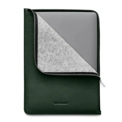 Woolnut – Leather Folio For MacBook -Computer Peripherals Woolnut folio for macbook 14 green 1