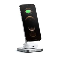 Satechi - Aluminum 2-in-1 Magnetic Wireless Charging Stand