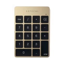 Satechi - Aluminum Slim Rechargeable Bluetooth Keypad 16 Satechi - Aluminum Slim Rechargeable Bluetooth Keypad -Computer Peripherals aluminum slim rechargeable bluetooth keypad keypads satechi gold 800114 1024x 5ec905be 4d90 48cf bd4f bcdb97ded598