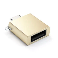 Satechi - Aluminum USB-C To USB-A 3.0 Adapter 34 Satechi - Aluminum USB-C To USB-A 3.0 Adapter -Computer Peripherals aluminum usb c to usb a 30 adapter adapters satechi gold 978589
