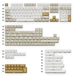 Keychron - Cherry Profile Double-Shot PBT Full Set Keycaps - Camel