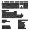 Keychron - Cherry Profile Double - Shot PBT Full Set Keycaps - White On Black - Wob