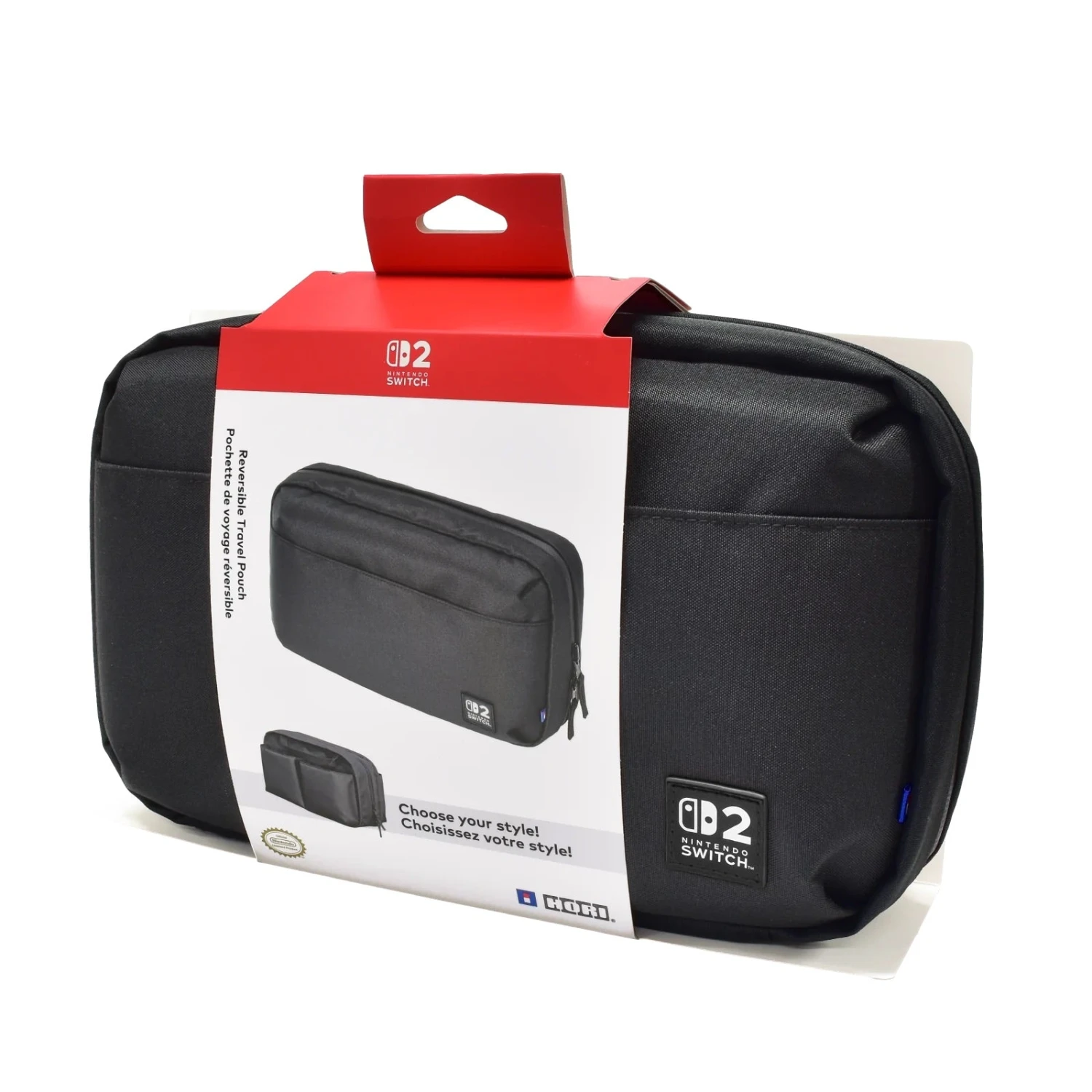 HORI - Reversible Travel Pouch (Black) For Nintendo Switch 2 3 HORI - Reversible Travel Pouch (Black) For Nintendo Switch 2 - Image 3