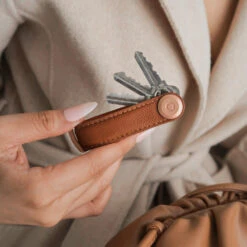 Orbitkey - Key Organiser Pebbled-Leather -Computer Peripherals key organiser pebbled leather amber 6 1000x1000 1d427e4b ace9 4646 8a4b a5ebdd7fef03