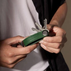 Orbitkey - Key Organiser Pebbled-Leather -Computer Peripherals key organiser pebbled leather emerald 5 1000x1000 f3072da4 affa 4caf 941d a76bc8729de8