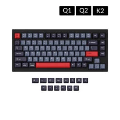 Keychron - Keycaps Q1 & K2 OEM Dye-Sub PBT Keycap Set - Dolch Red
