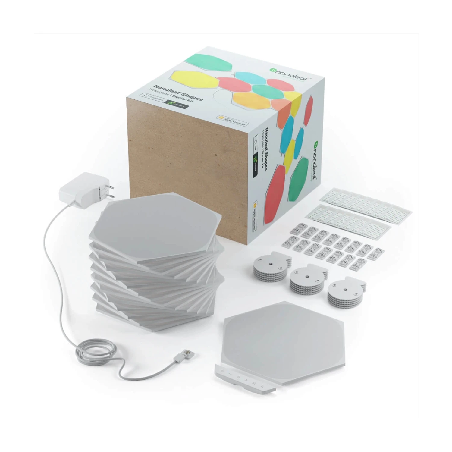 Nanoleaf - Shapes Hexagon Starter Kit 2 Nanoleaf - Shapes Hexagon Starter Kit - Image 2