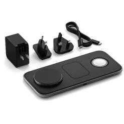 Satechi - Qi2 Trio Wireless Charging Pad -Computer Peripherals qi2 trio wireless charging pad satechi 301741