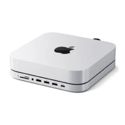Satechi - Stand & Hub For Mac Mini / Studio With NVMe SSD Enclosure -Computer Peripherals stand hub for mac mini studio with nvme ssd enclosure hubs satechi 302139