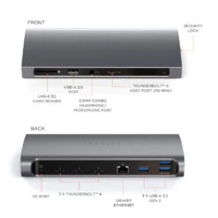 Satechi - Thunderbolt 4 Dock 10 Satechi - Thunderbolt 4 Dock -Computer Peripherals thunderbolt 4 dock adapters satechi 844512 1024x d2cb5a25 225d 4041 9735 4901029b1401
