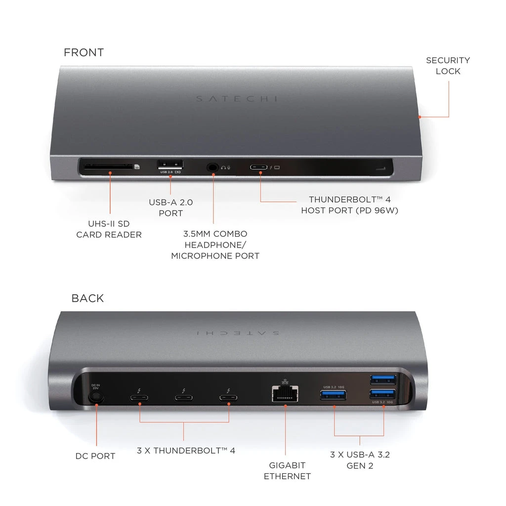 Satechi - Thunderbolt 4 Dock 5 Satechi - Thunderbolt 4 Dock - Image 5