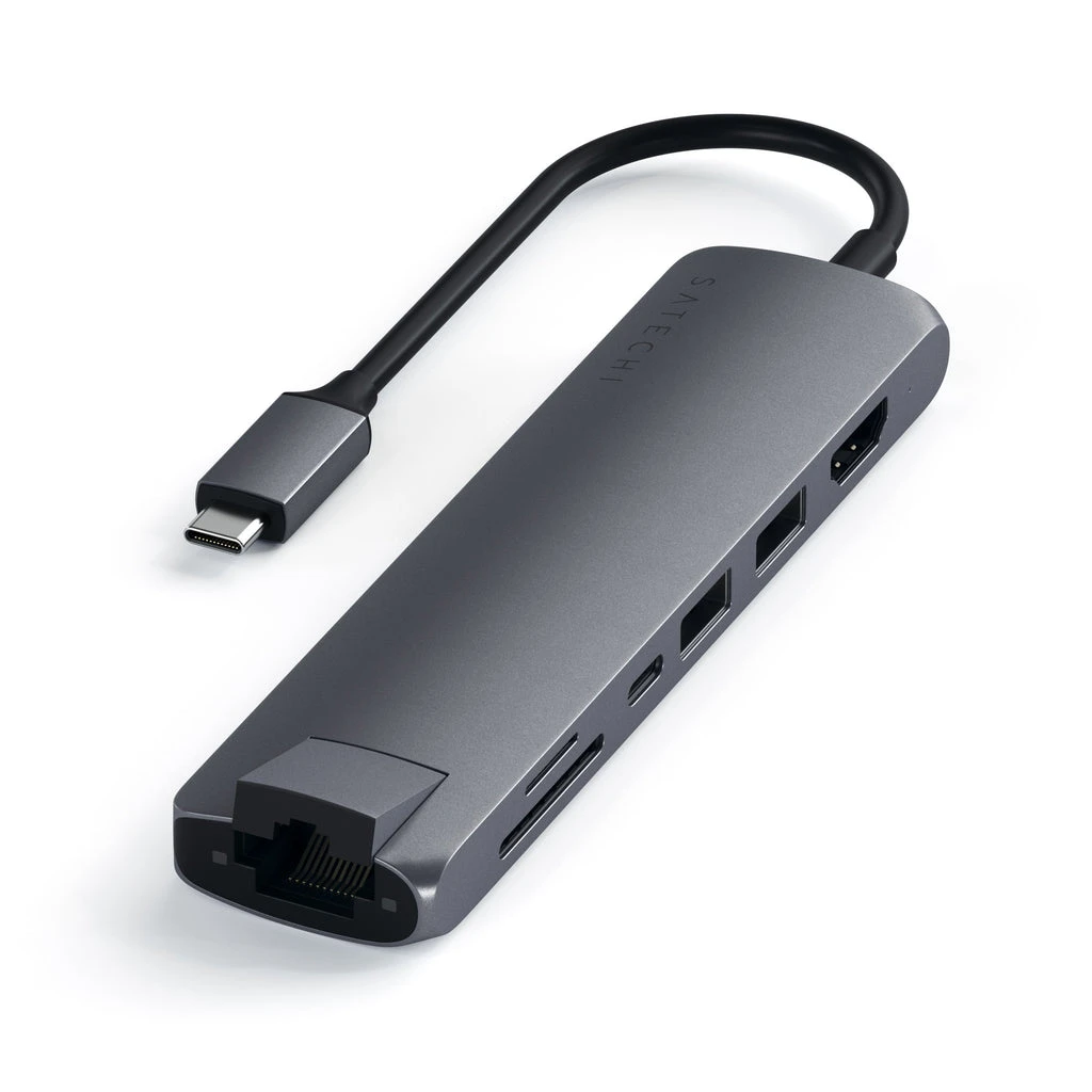 Satechi - Usb-C Slim Multi-port With Ethernet Adapter 5 Satechi - Usb-C Slim Multi-port With Ethernet Adapter - Image 5