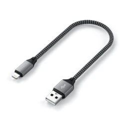 Satechi - USB-A To Lightning Cable 25cm -Computer Peripherals usb a to lightning cable cables satechi 669002 1024x 7f984874 2447 41ad b321 bf747f54bed9
