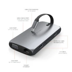 Satechi - USB-C On-the-Go Multiport Adapter -Computer Peripherals usb c on the go multiport adapter multi ports satechi 919891 1024x 6f09d160 e1f1 4f65 bb3b 9019175d400f